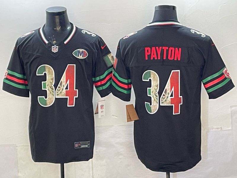 Men 2026 Chicago Bears #34 Payton black 3th generations Nike Limited NFL Jersey style 001->chicago bears->NFL Jersey